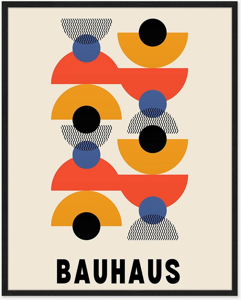 Nástenná dekorácia v ráme Bauhaus