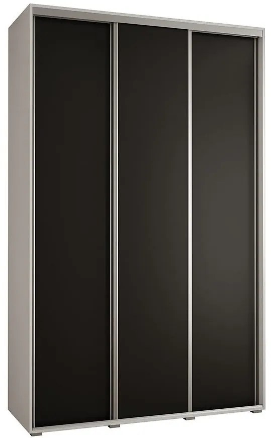 Skriňa 45 Canaris 1 170 biela/čierna/silver