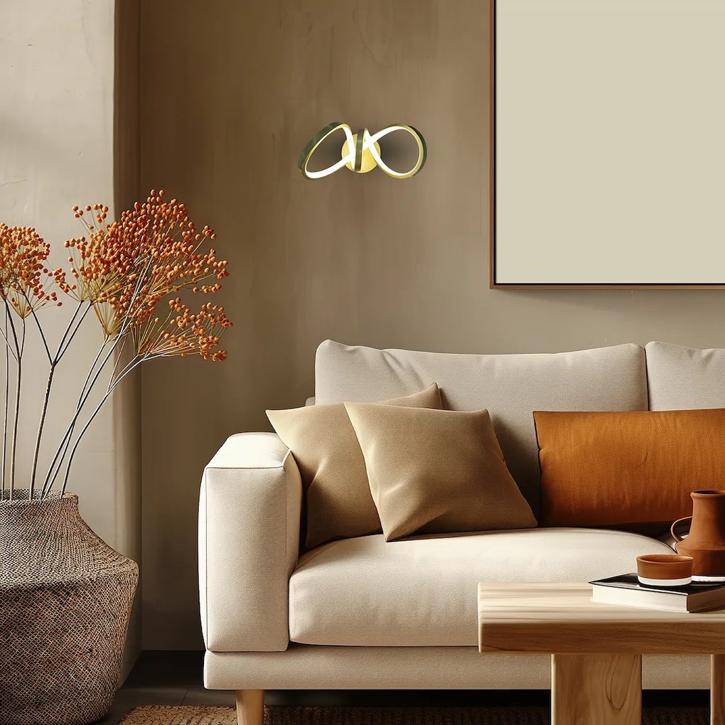 EUlight Nástenné LED svietidlo Tesoro, 1x LED 15w, 4000k, g