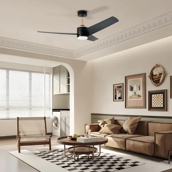 Immax NEO 07280L -LED Stm. str. ventilátor BEAUTY 18W/230V čierna Wi-Fi Tuya + DO