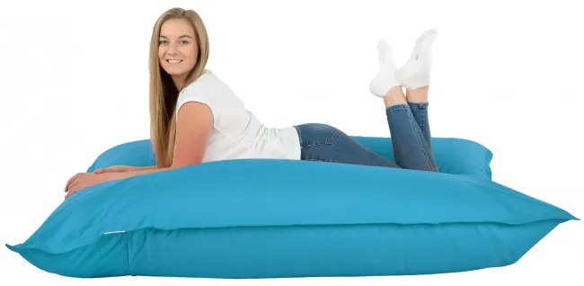 Vankúš na sedenie modrý nylon