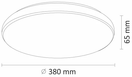 LED Stmievateľné stropné svietidlo DESERT LED/24W/230V s diaľkovým ovládačom