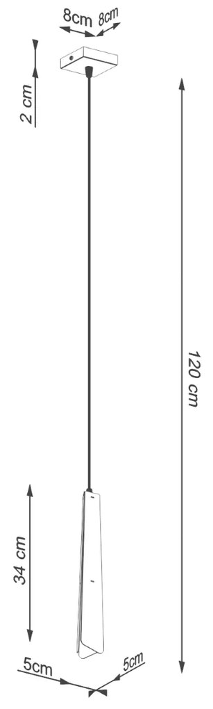 Závesné svietidlo Prysm, 1x čierne kovové tienidlo