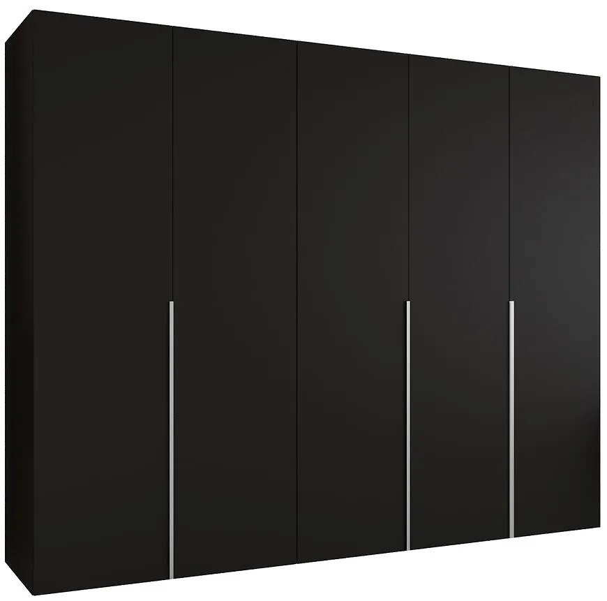 Skriňa Alicante I 250 čierna/strieborný