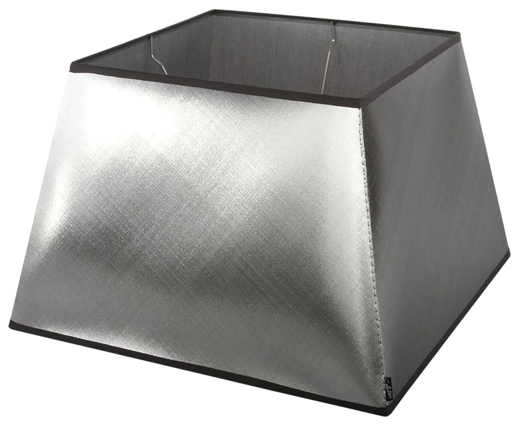 Strieborno-čierne tienidlo Azzuro square - 40*40*26,5cm/ E27