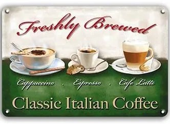 Ceduľa Classic Italian Coffee