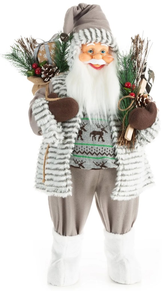 VIANOČNÁ FIGÚRKA SANTA 80 CM BIELA