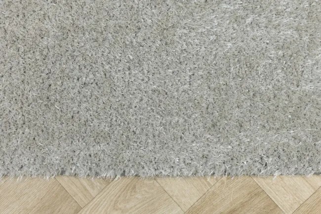 Koberec Shaggy Silky 72 strieborný / sivý