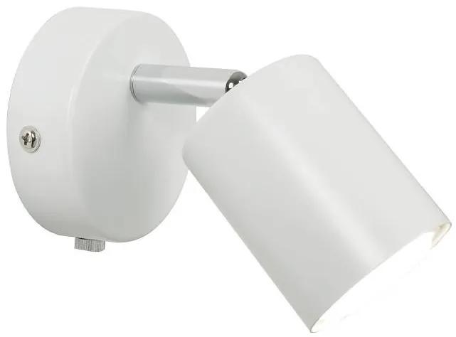 NORDLUX Nástenné bodové svietidlo s vypínačom EXPLORE, 1xGU10, 7W, biele