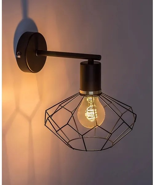 Rabalux 71064 - Nástenné svietidlo FRAN 1xE27/40W/230V pr. 20 cm čierna