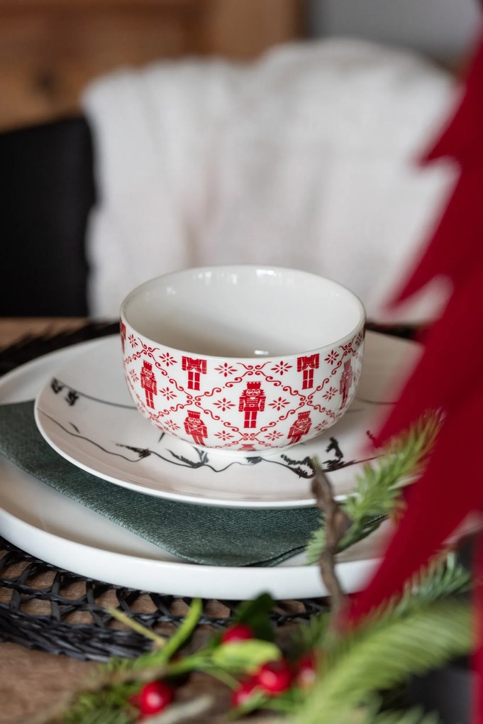 Darčeková sada 4 misiek s kovovým stojanom Nutcrackers – ∅ 11*6 cm / 300 ml