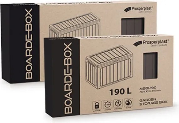 Záhradný box BOARDEBOX 280 l - antracit 116 cm PRMBBL280-S433