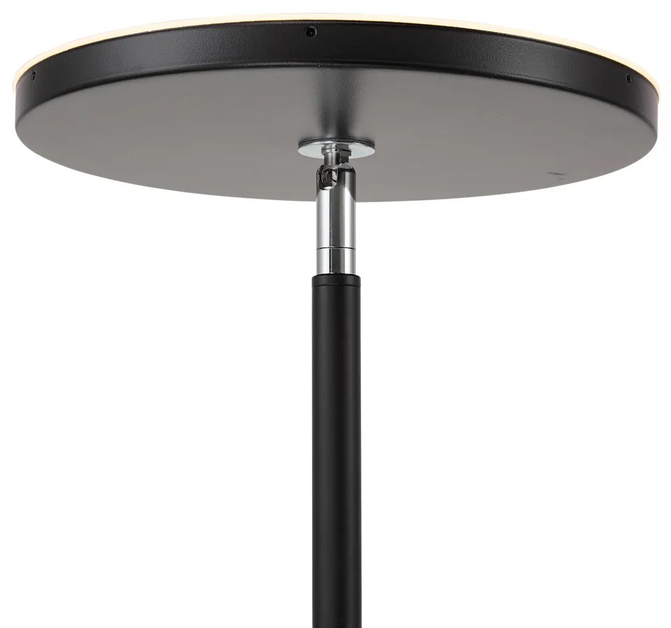 Moderná stojaca lampa čierna vrátane LED stmievateľná RGB s diaľkovým ovládaním - Sjors
