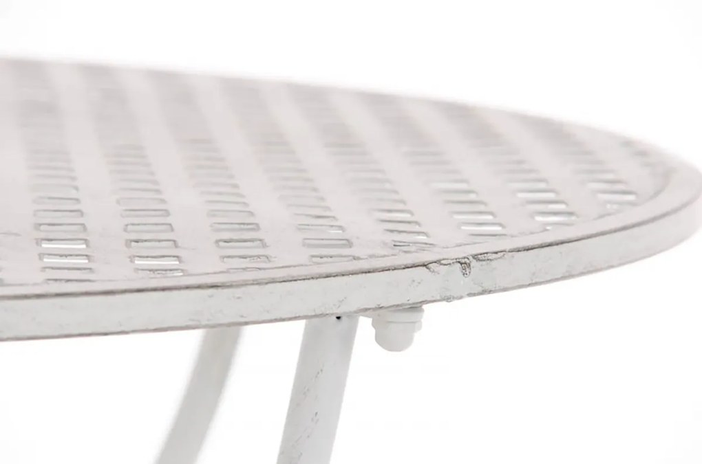 Kovový stôl GS13436802 - Biela antik