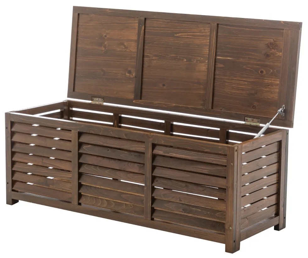 Záhradný úložný box, hnedý, LADAM