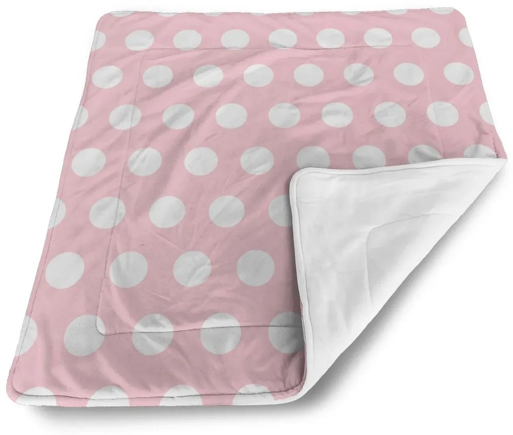 Sablio Deka pre bábätko Biele bodky - 90x120 cm