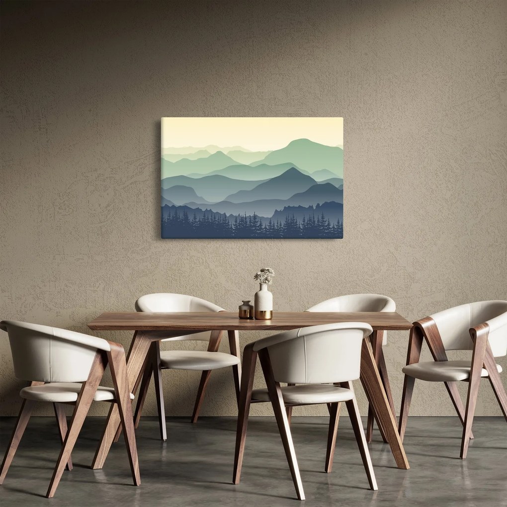 Obraz - Forest Mountain (90x60 cm)
