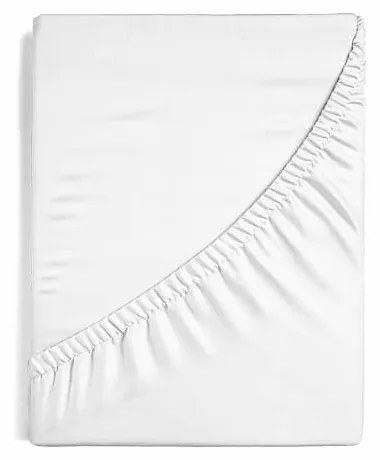 Napínacia plachta na posteľ - Biely džersej 120/200/25