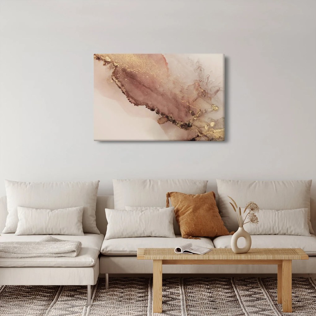 Obraz - Zlaté trblietky (90x60 cm)