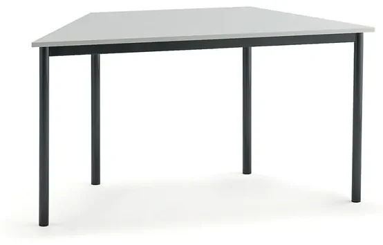 Stôl SONITUS TRAPETS, 1200x600x720 mm, HPL - šedá, antracit