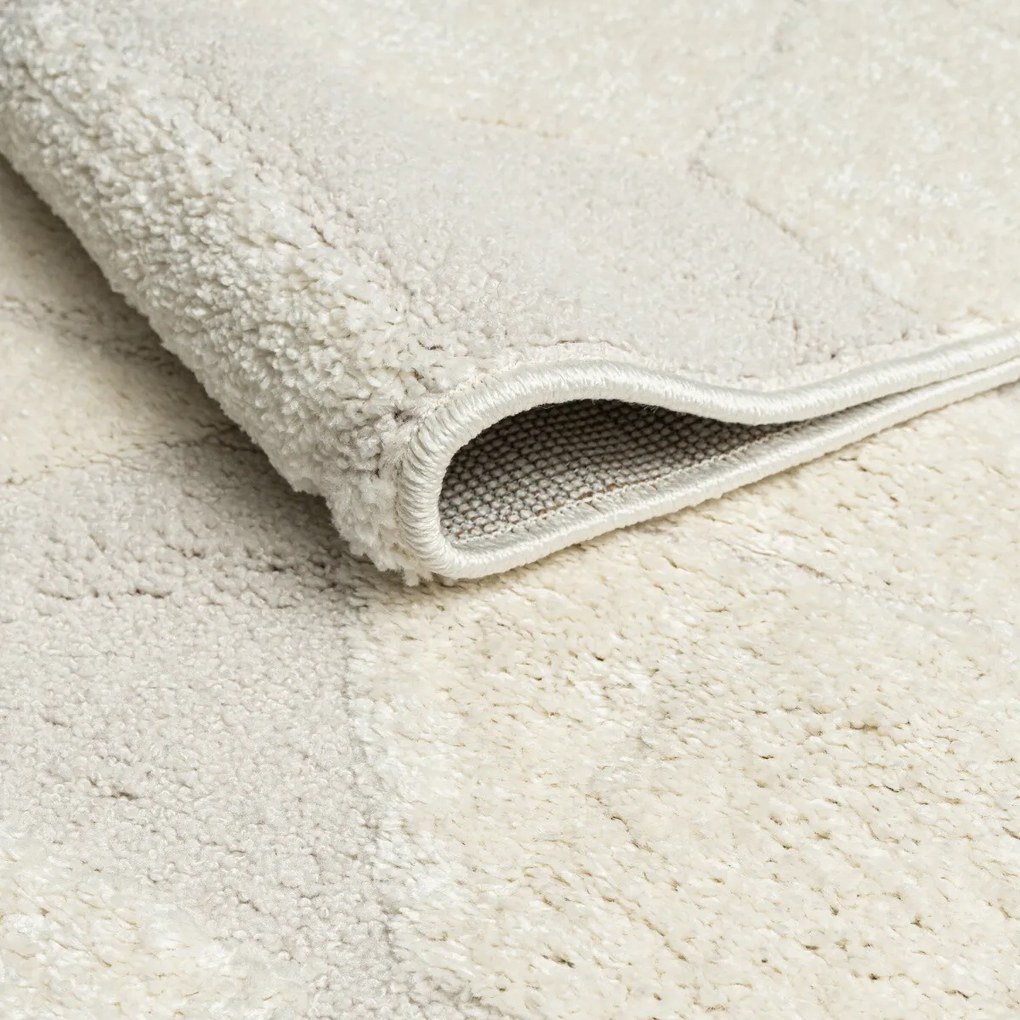 Angel Carpet, Kusový koberec Aurora 11 White, 120x170, biela, kancelária