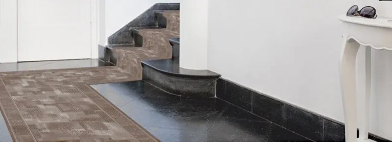 Associated Weavers, AKCIA: 400x100 cm Protišmykový behúň na mieru Tribe 37 Khaki - obšitý zo všetkých strán, hnedá, chodba / predsieň