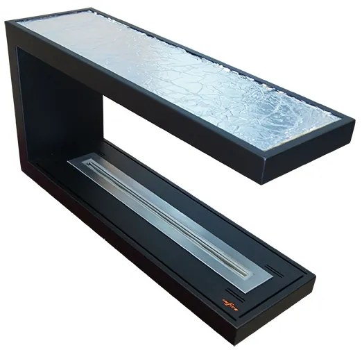 InFire - Rohový BIO krb 100x50 cm 3kW obojstranný