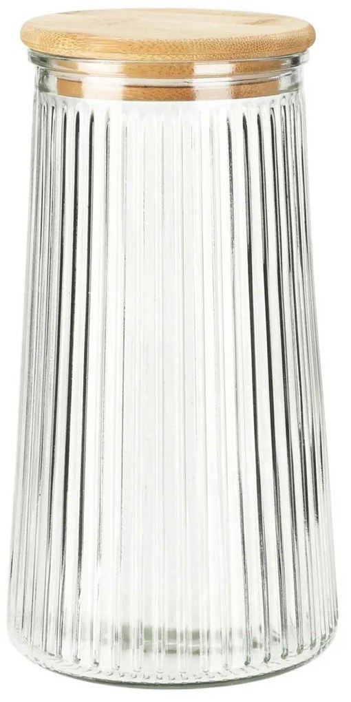 Sklenená nádoba na potraviny Ribbed 1400ml