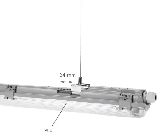 Technické žiarivkové svietidlo LIMEA T8 1xG13/20W/230V IP65 120cm