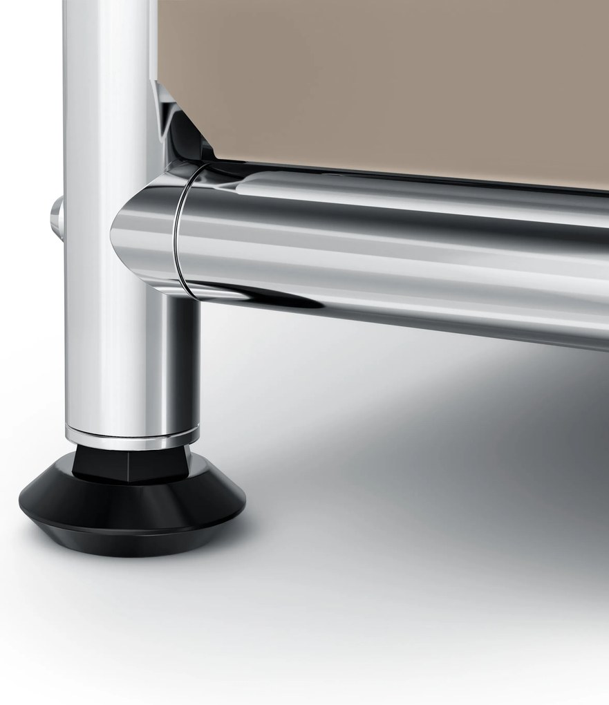 Kovová konzola »CN3 Slim Line« s poličkou, hnedosivá