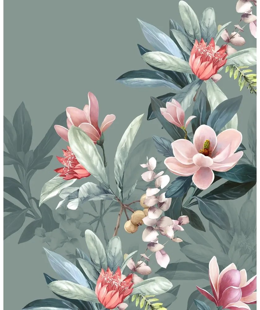 Zelená obojstranná deka Descanso Parler, 130 x 160 cm