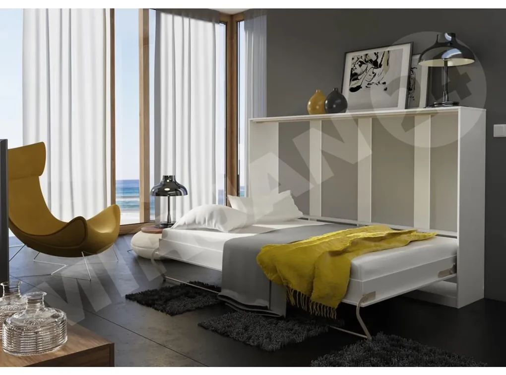 Skladacia posteľ Concord Pro II, Farby: šedý, Rozmer postele: 120x200