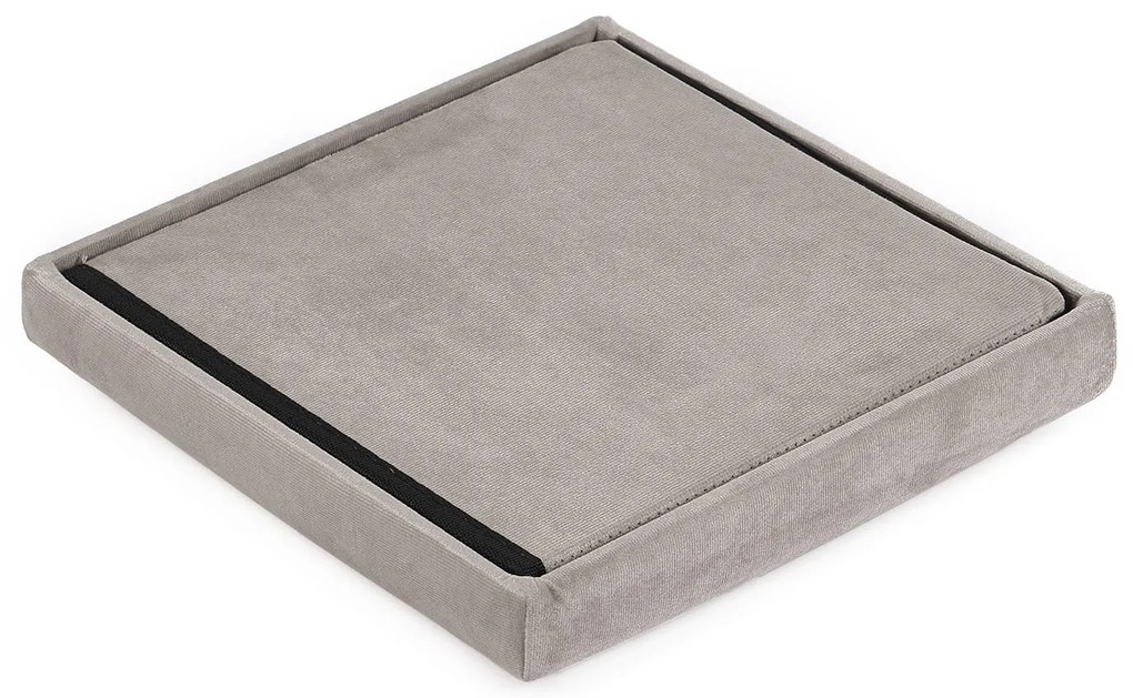 Béžová skladacia taburetka CUBEXO VELVET M