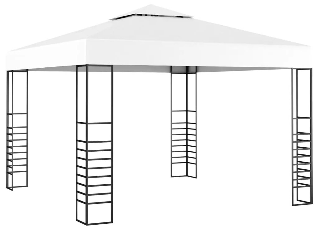 vidaXL Záhradný stan 3x3 m, biely