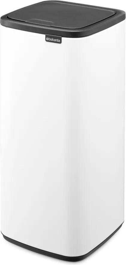 Biely dotykový oceľový odpadkový kôš 30 l Bo Touch – Brabantia