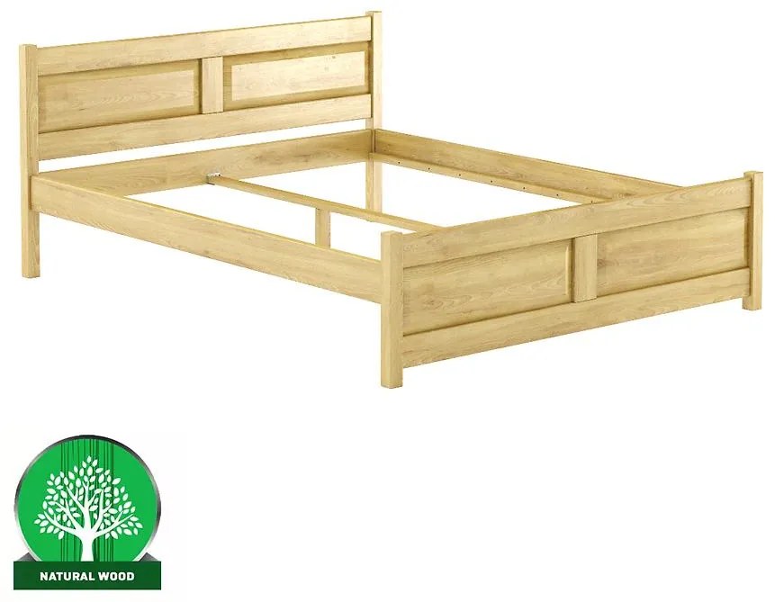 Posteľ buková LK109–160x200 rustikal