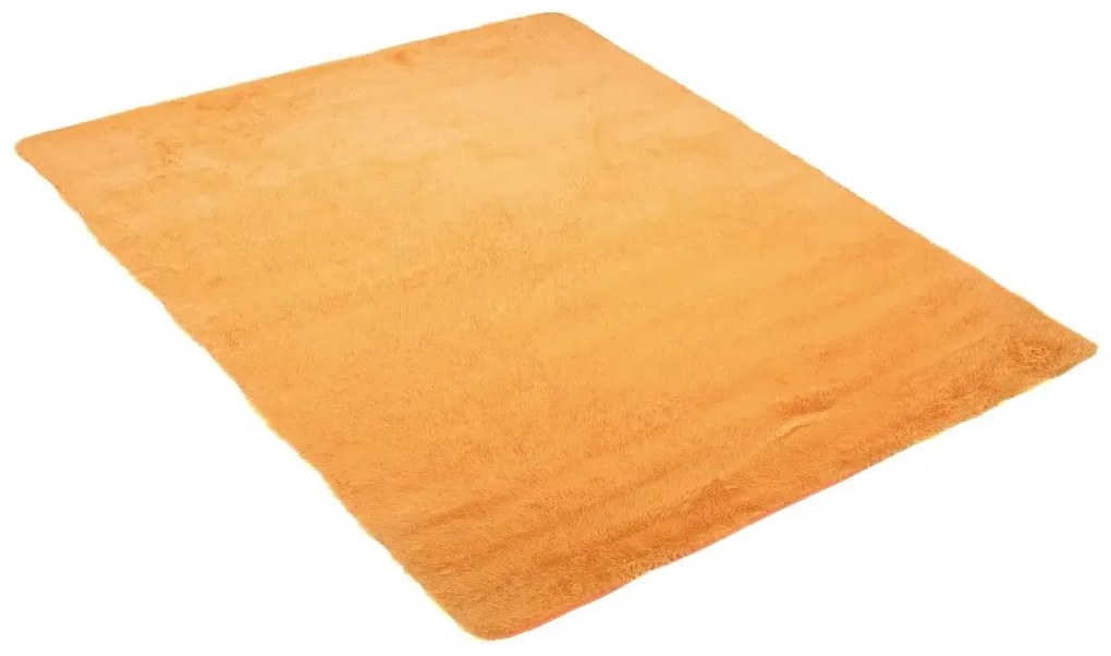 Plyšový koberec TOP - HORČICOVO ŽLTÝ