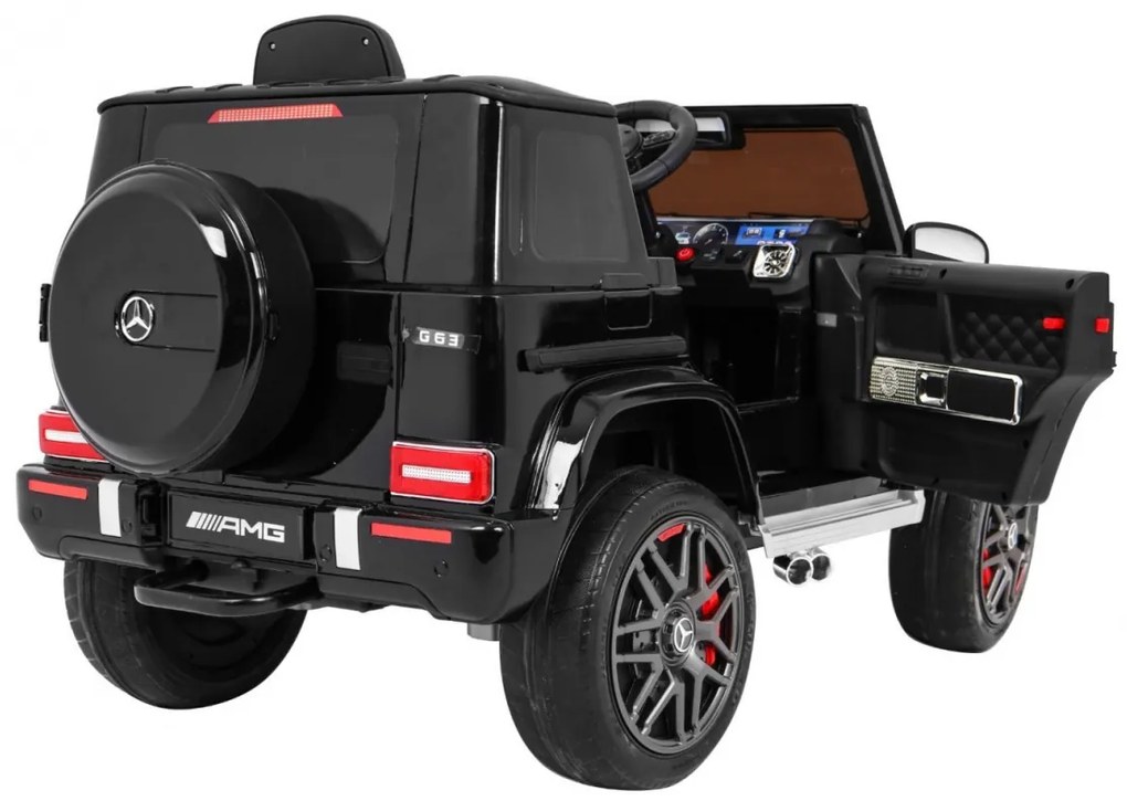 Detské elektrické autíčko Mercedes G63 AMG lakované -čierne