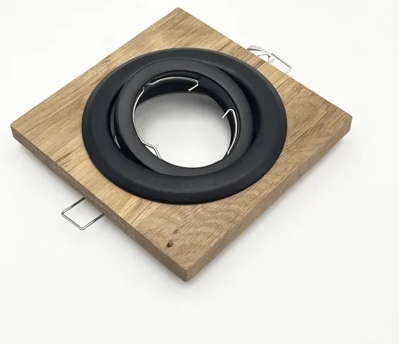 Podhľadové svietidlo TOBBY 1xGU10/20W/230V 11,5x11,5 cm dub/čierna