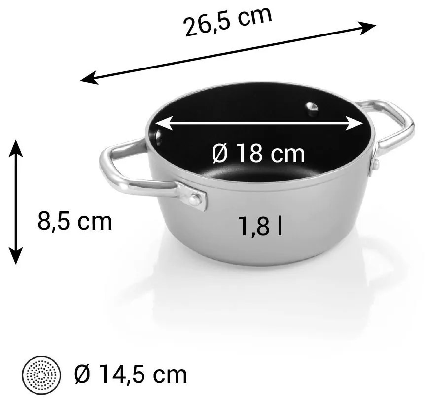Tescoma Kastról GrandCHEF+ pr. 18 cm, 1,8 l, pr. 18 cm