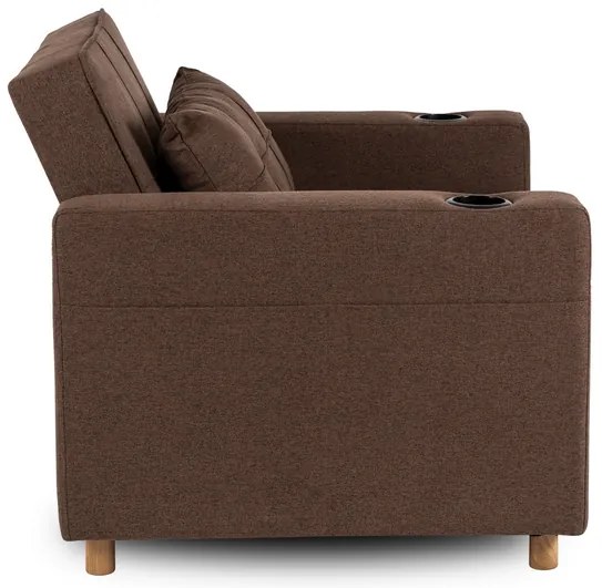 Kreslo JEREMY hnedé