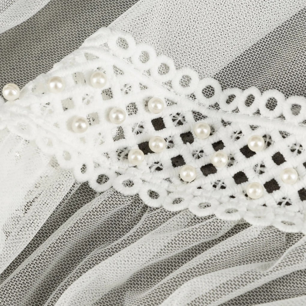 ZÁCLONA NA KRÚŽKOCH NAOMI 140X260 CM BIELA