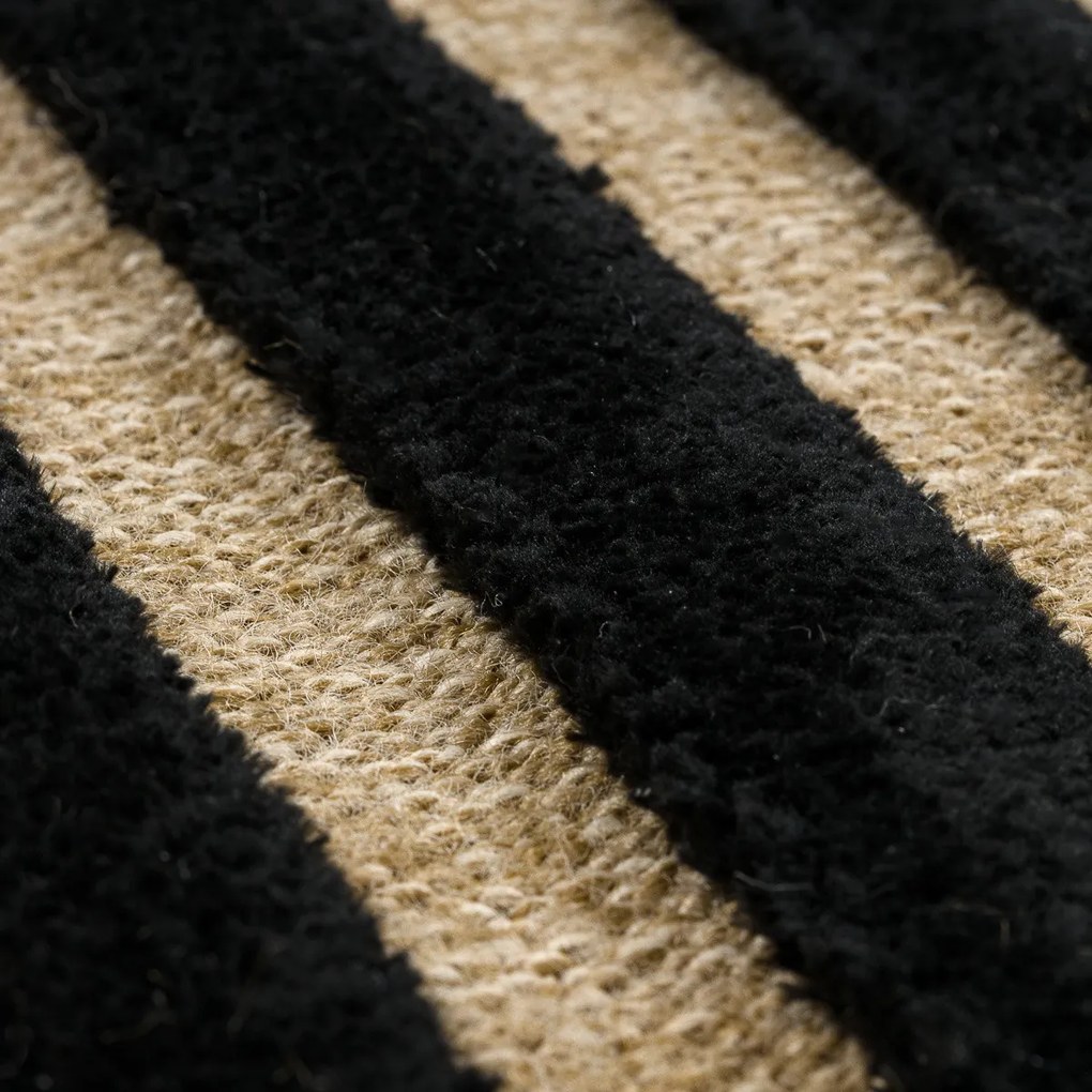 Dywany Łuszczów, Kusový koberec Spark 0689 beige/black, 120x170, béžová, chodba / predsieň