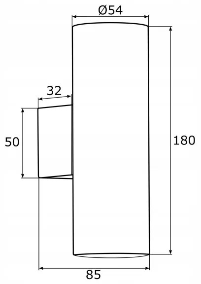 Argon 0913 - Nástenné svietidlo MITOS 2xGU10/5W/230V mosadz