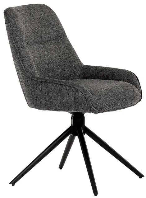 BONTEC Jedálenská stolička, sivá, látka, HC-535 GREY2 Farba: Šedá