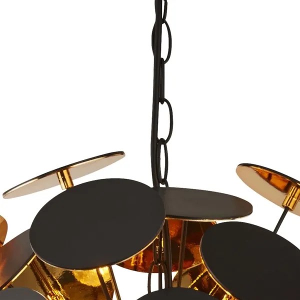 Searchlight 3074-4BG - Závesné svietidlo DISCUS na lanku 4xE14/60W/230V