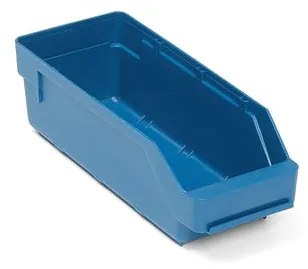 Plastový box na súčiastky REACH, Š 120 x H 300 x V 95 mm, modrý