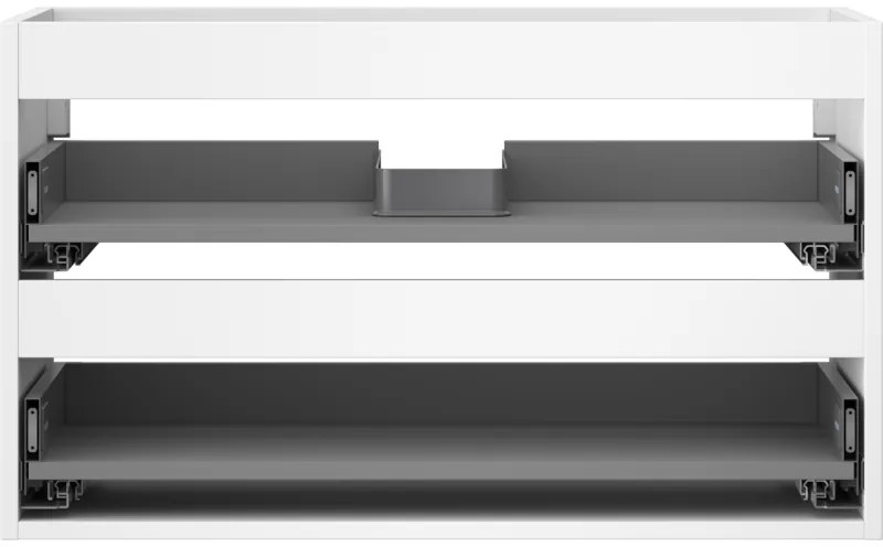 Mexen Box-A, závesná skrinka 80 cm, 2 zásuvky, biela matná, 91AX0-0800-470-2-01