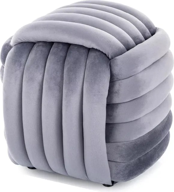 SI Bruni Velvet taburetka sivý