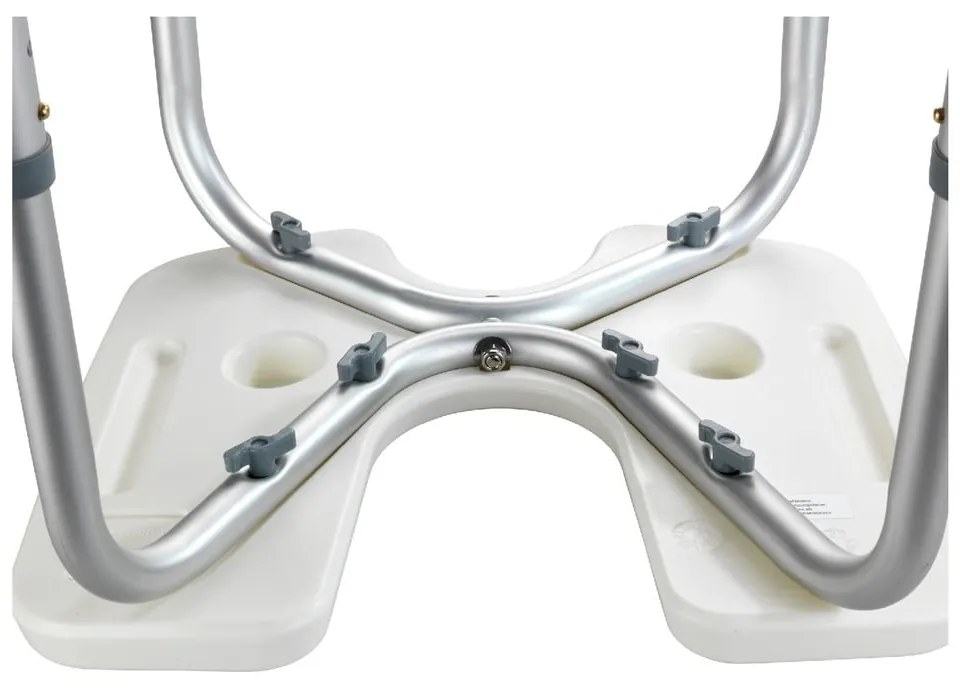 Stolička do sprchy Wenko Hygienic Stool White, 53 × 46 cm